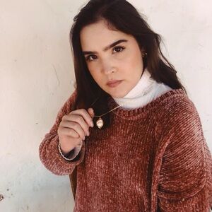 Zara Dusty Rose Chenille Knit Sweater